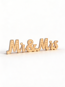 Lettres lumineuses “Mr & Mrs”